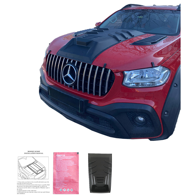 Bonnet Scoop  Mercedes X-Class W470 2017- - Matt black