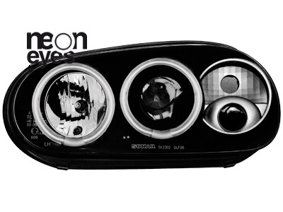 Headlights VW Golf IV Angel Eyes Ice CCFL