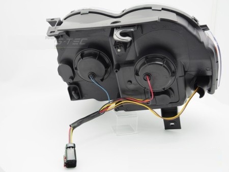 Headlights Jeep Grand Cherokee 2005-2008 Tube Black