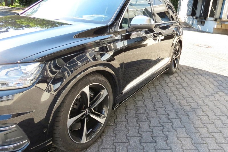 Zijskirts passend voor Audi SQ7 / S-Line Maxton Glanzend Zwart