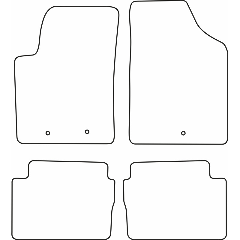 Set car mats  Hyundai i10 2008-2010