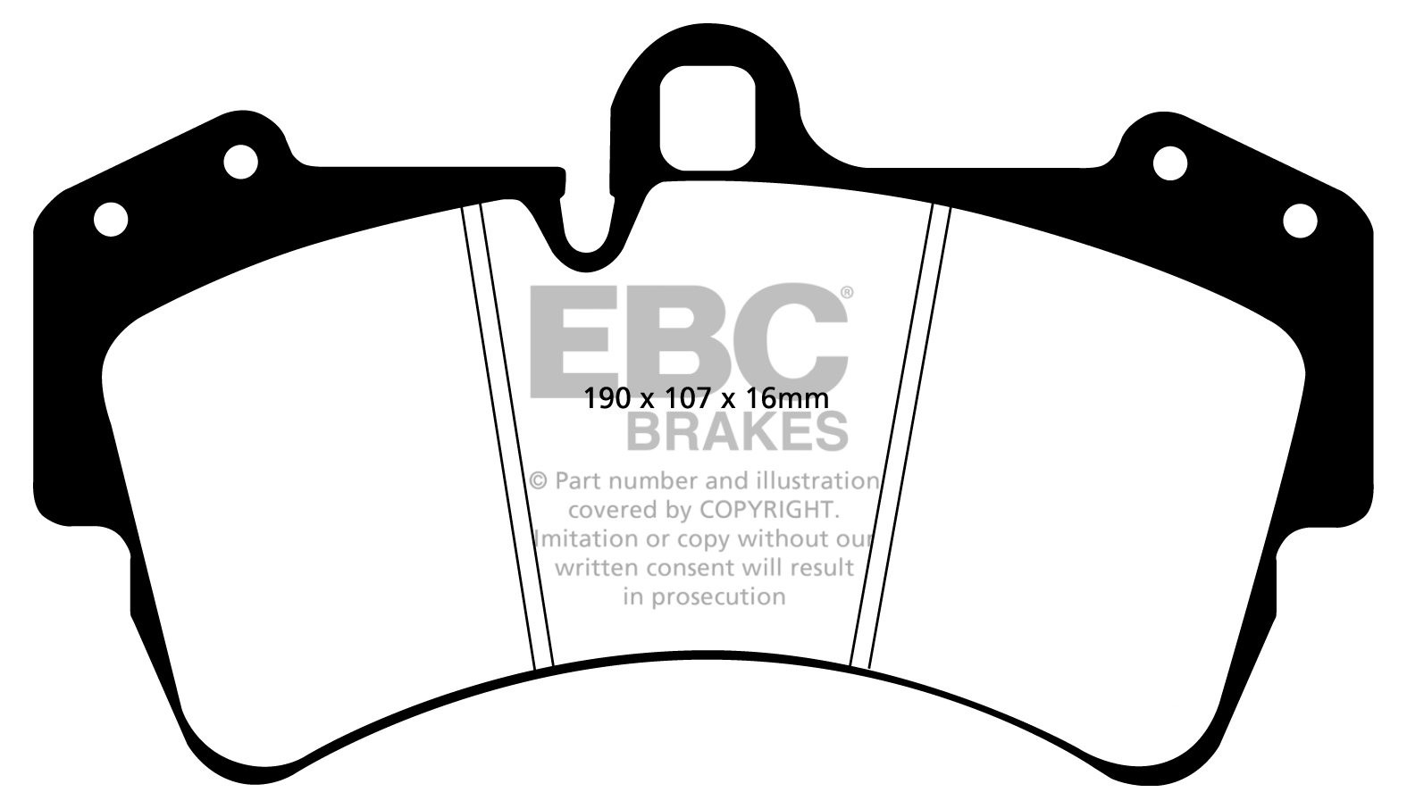 EBC Brakes PORSCHE Cayenne 4.8 GTS (350mm) 2007-2010 Remblokken
