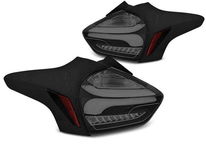 Rear Lights Ford Focus III 15-18 LED Dynamic Black/Smoke