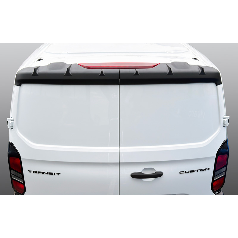 RGM Roof spoiler   Ford Transit Custom / Tourneo Custom 2023- (models with rear doors) - Black (ABS)