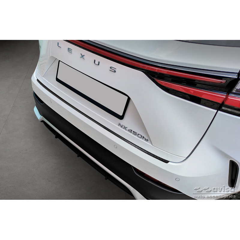 Real 3D Carbon Rear bumper protector  Lexus NX 2021- 'Ribs'