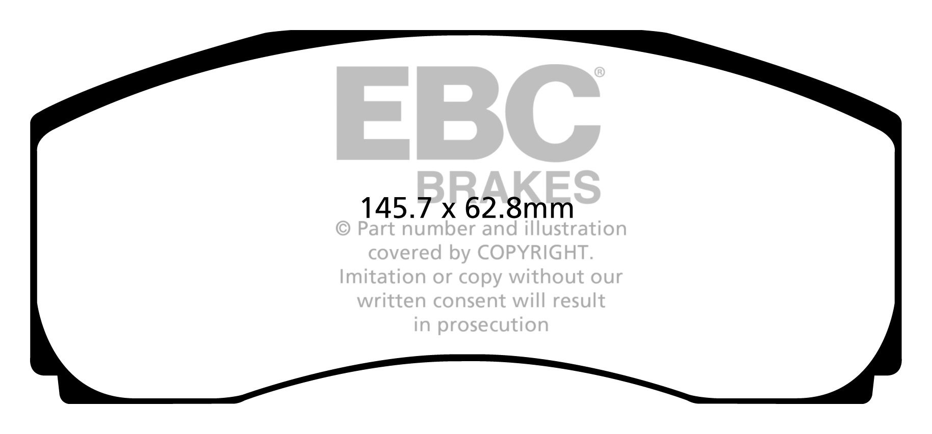 EBC Brakes BMW 523 3.0 (F11) 2010-.. Remblokken achterzijde