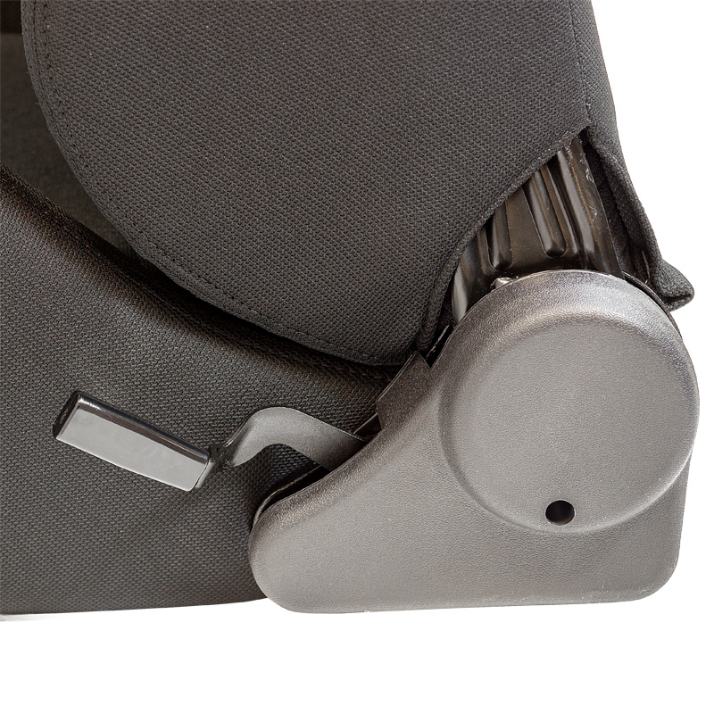 Sport seat 'Eco' - Black - Left-side reclinable back-rest - incl. slides