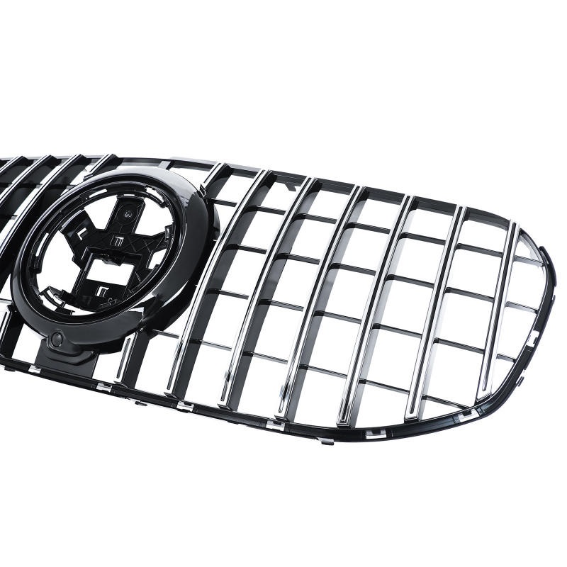 Grill passend voor Mercedes GLS X167 18-.. Glans Zwart / Chroom