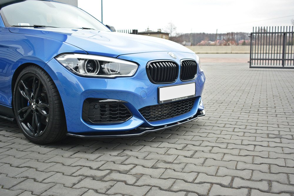 Voorspoiler passend voor BMW 1-Serie F20/F21 Facelift M-Power V1 Gloss Black