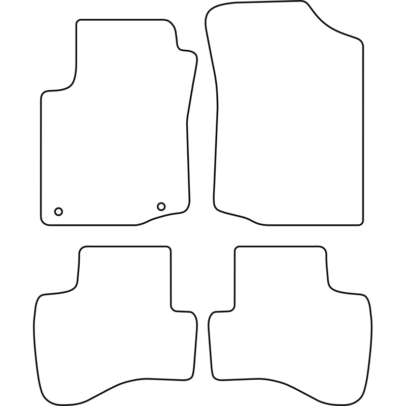 Set car mats  Citroen C1 2005-2010