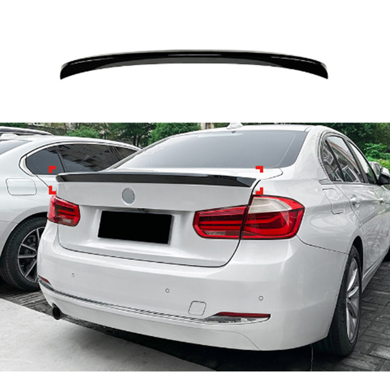 Rear spoiler  BMW 3-Series F30 Sedan 2012-2019 (ABS Glossy Black)