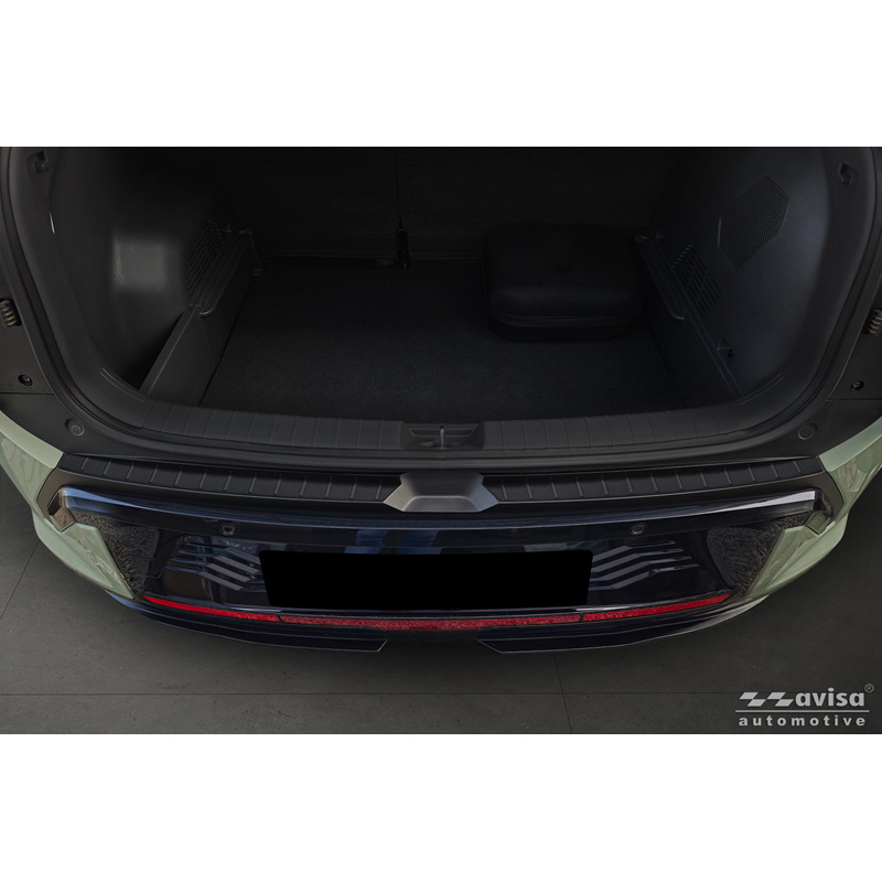 Avisa Stainless Steel Rear Bumper Protector  KIA EV3 GT 2024- - Matt Black - 2-pieces