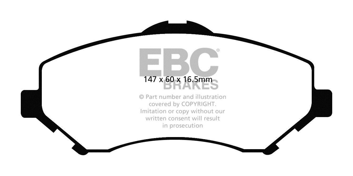 EBC Brakes JEEP Wrangler 3.8 2007-2011 Remblokken voorzijde