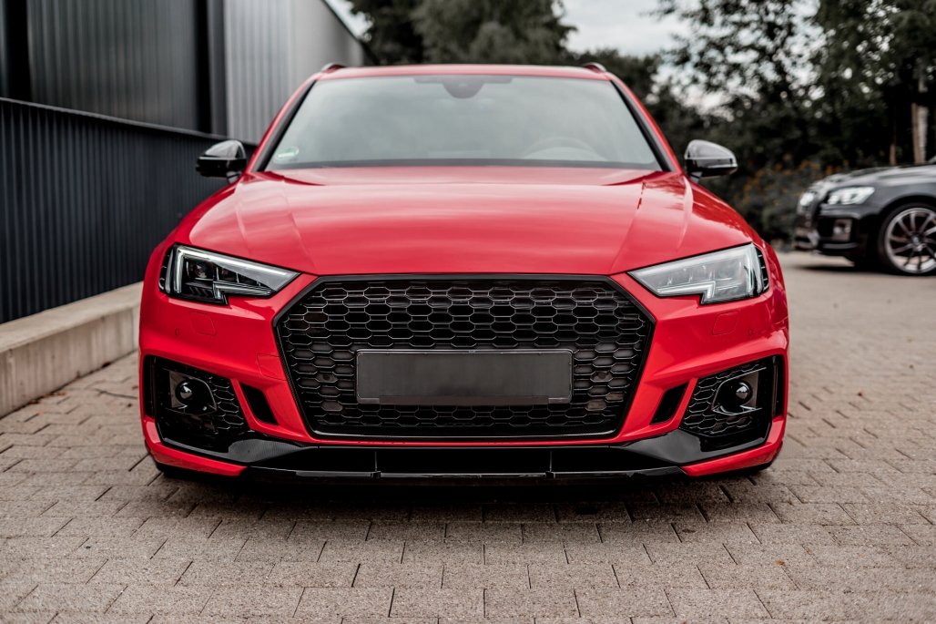 Voorbumper passend voor Audi A4 B9 2015-2019 RS4 Look Zwart