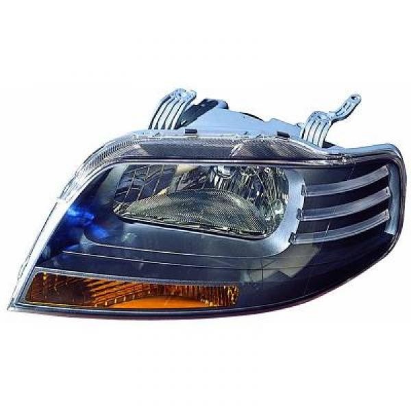 Koplamp links KALOS. 02-08 DEPO H4 ZWART