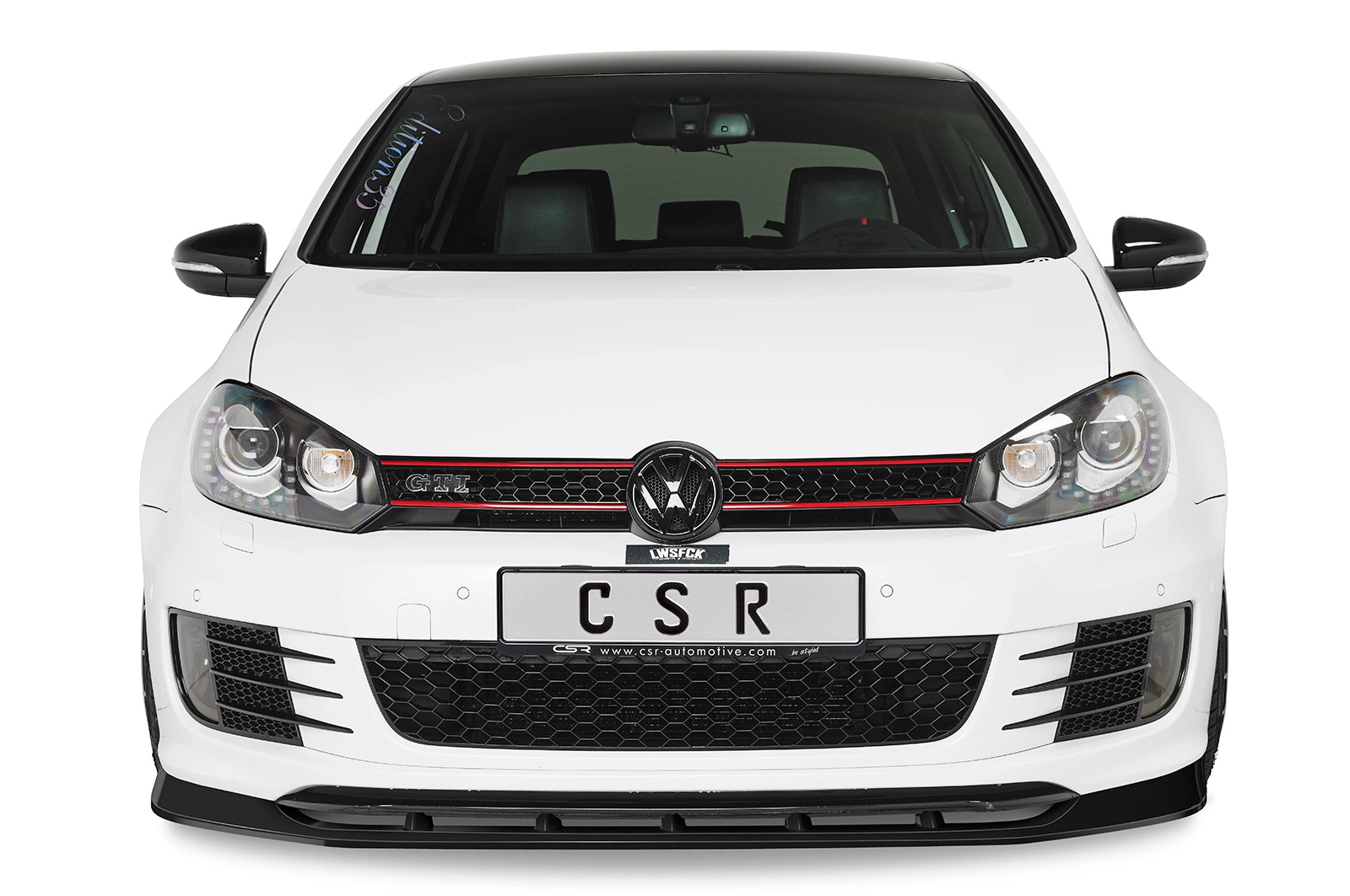 Voorspoiler passend voor VW Golf 6 GTI Edition 35 Glans Zwart – 05/2011–11/2012