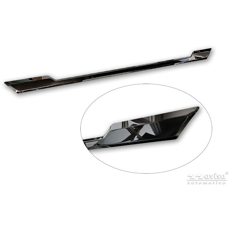Avisa Black Chrome Stainless Steel Tailgate Trim  Skoda Kamiq (NW4) 2019-2024 & Facelift 2024-