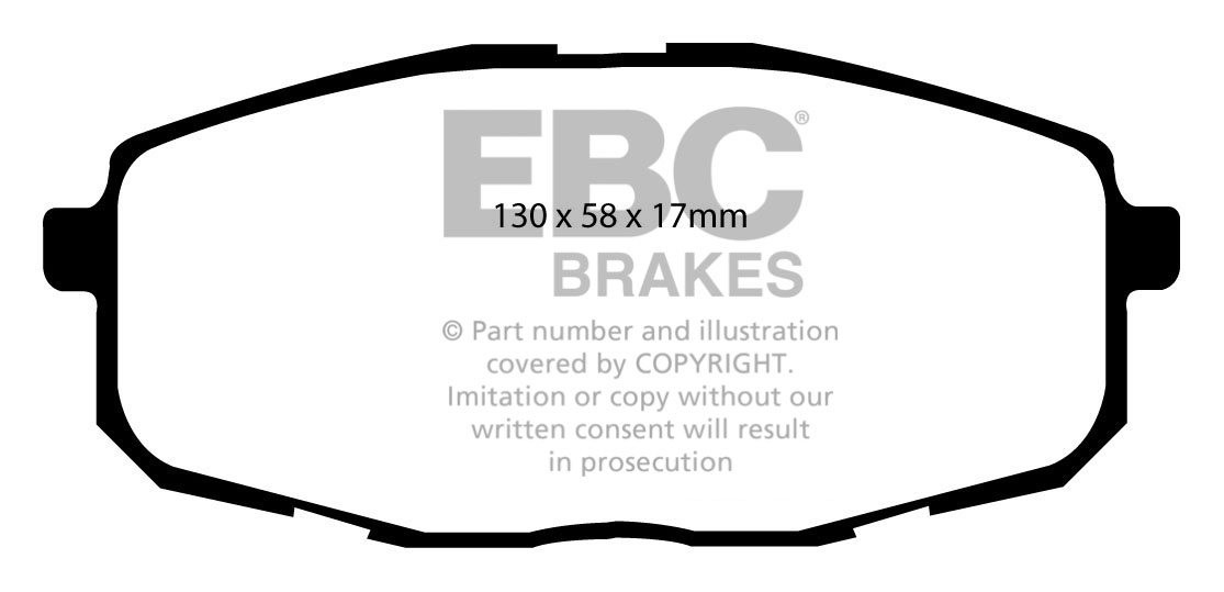 EBC Brakes HYUNDAI i-30 2.0 TD 2007-.. Remblokken voorzijde
