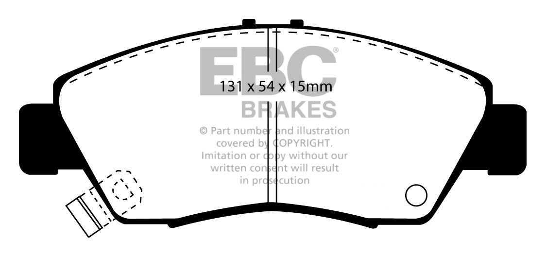 EBC Brakes HONDA Domani 1.6 (MB4) 97-2000 Remblokken voorzijde