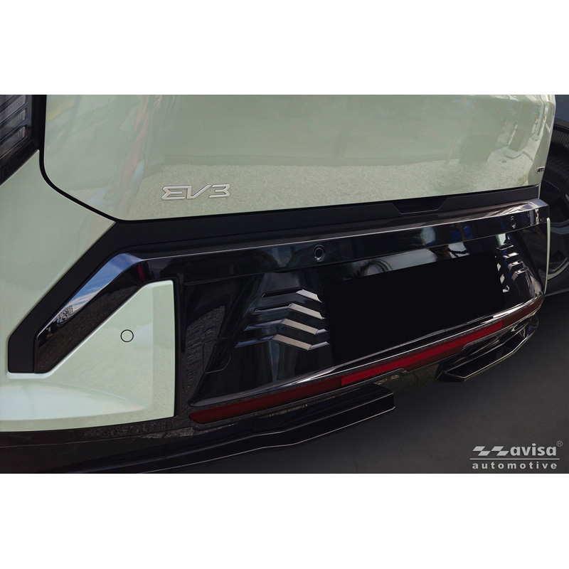 Avisa Stainless Steel Rear Bumper Protector  KIA EV3 GT 2024- - Black - 2-pieces