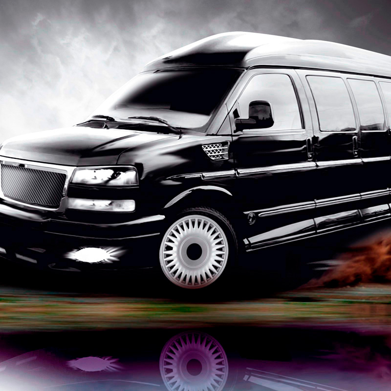 Set J-Tec wheel covers Camaro Sprinter Van 15-inch (spherical)