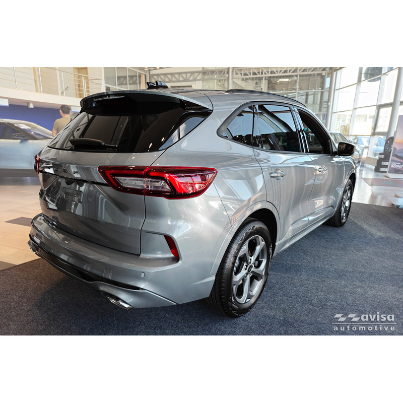Avisa Black Chrome Stainless Steel Tailgate Trim  Ford Kuga III 2019-2024 & Facelift 2024-
