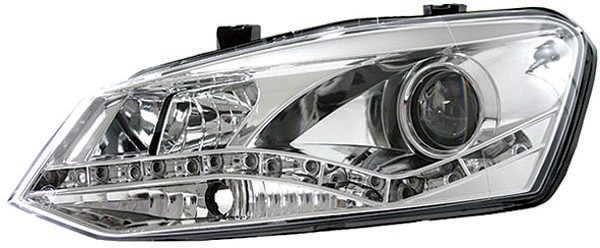 Headlights VW Polo 6R 10-.. Dlite Devil Eyes chrome