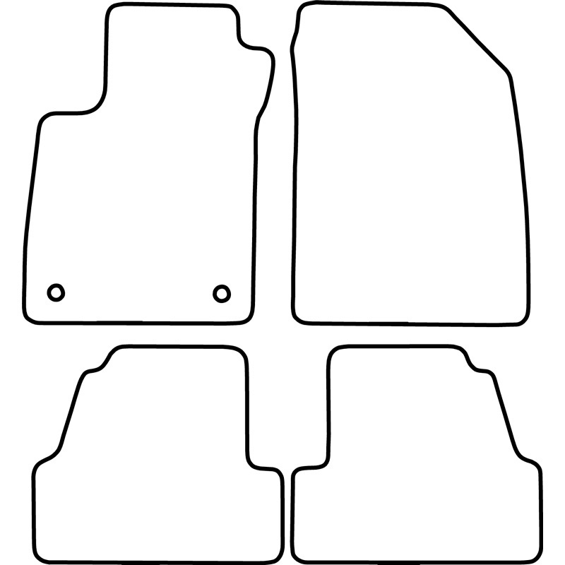 Set velour car mats  Chevrolet Trax 2013-