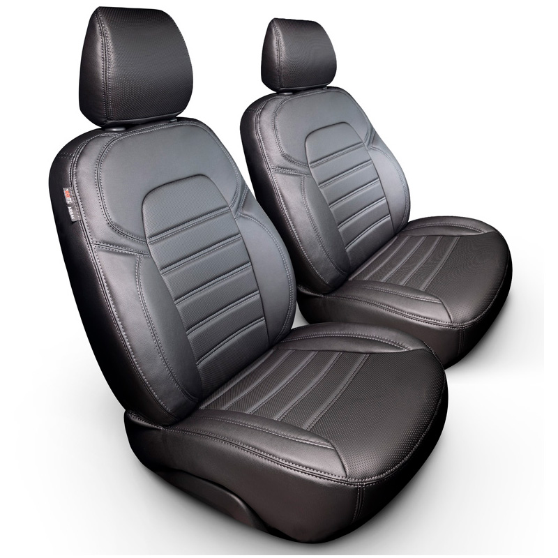 otoM New York Design Artificial leather seat covers 1+1  Volkswagen Transporter T7 2024- (armrests on both seats)
