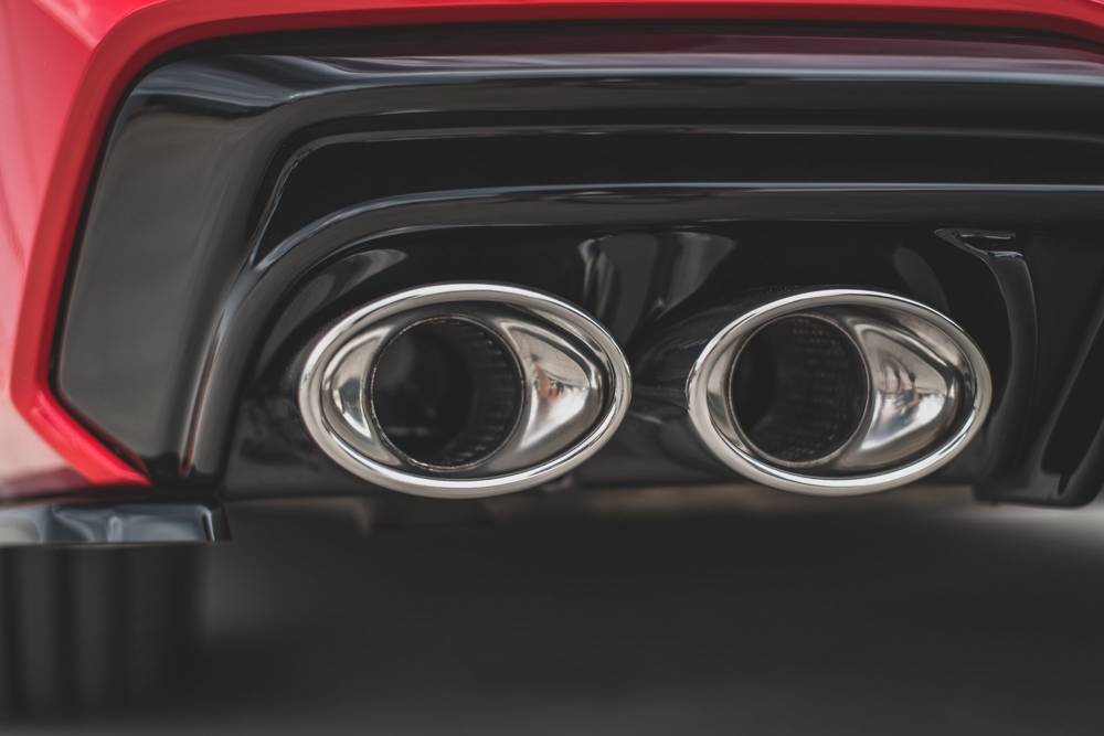 Diffuser passend voor Audi A7 C8 S-Line Maxton Glans Zwart Chrome Sierstukken