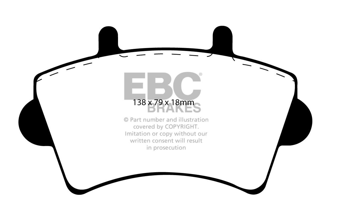 EBC Brakes OPEL Movano 2.5 TD (16" Wheels) 2000-2010 Remblokken