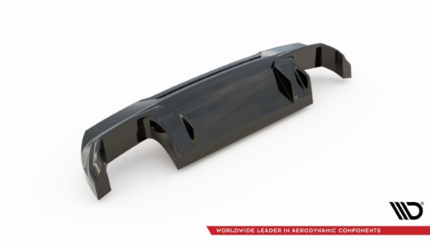 Achter Diffuser passend voor BMW 1 Serie F40 M-Pack/ M135i Glans Zwart V2