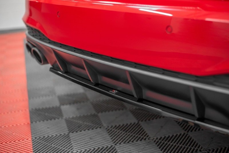 Diffuser passend voor Audi A7 S-Line C8 Maxton Glanzend Zwart