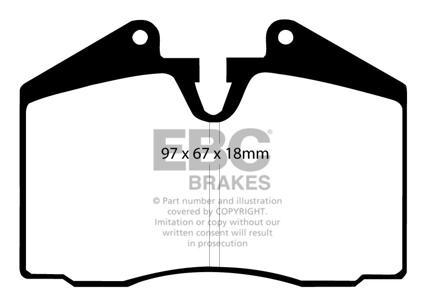 EBC Brakes PORSCHE 911 (993) 3.6 Carrera 4 94-97 Remblokken acht