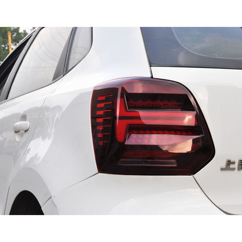 Set LED Tail Lights  Volkswagen Polo 6R/6C 2009-2017 - Red/Smoke - incl. Dynamic Running Light
