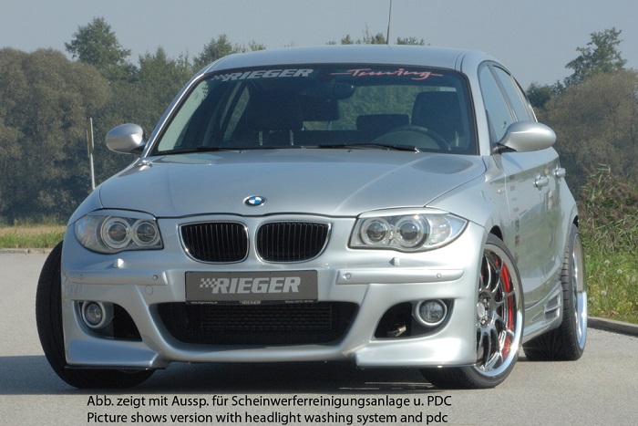 Spoilerzwaard voor Frontbumper BMW E87 Rieger