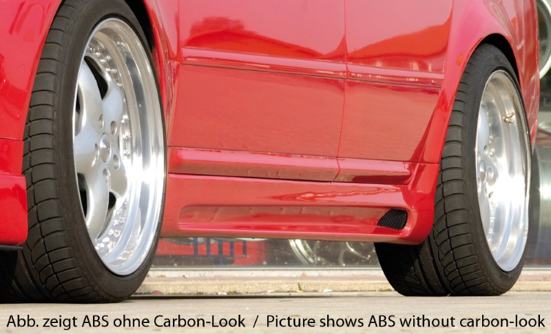 Sideskirts Audi A6 4B ABS Carbon-look Rieger
