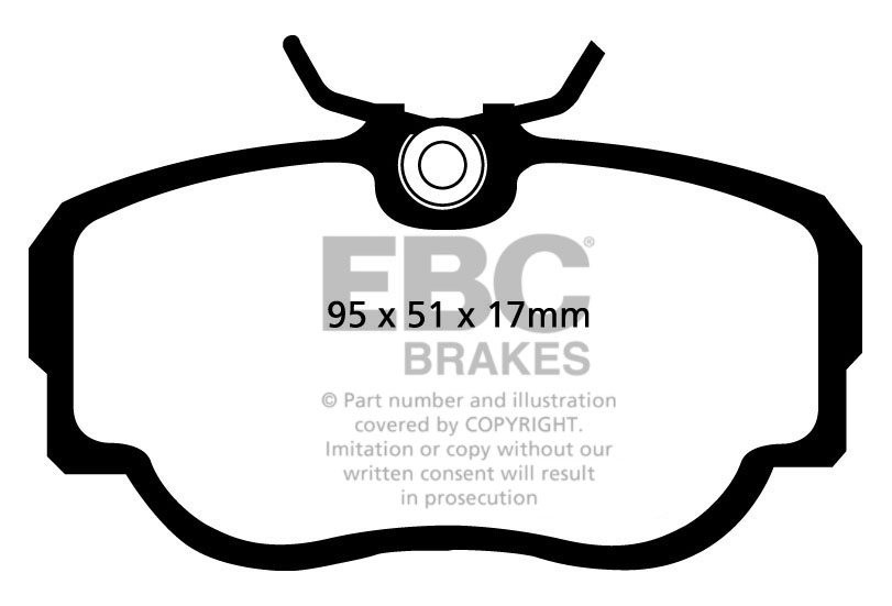 EBC Brakes BMW 318 1.8 (E30) 82-93 Remblokken voorzijde greenstu