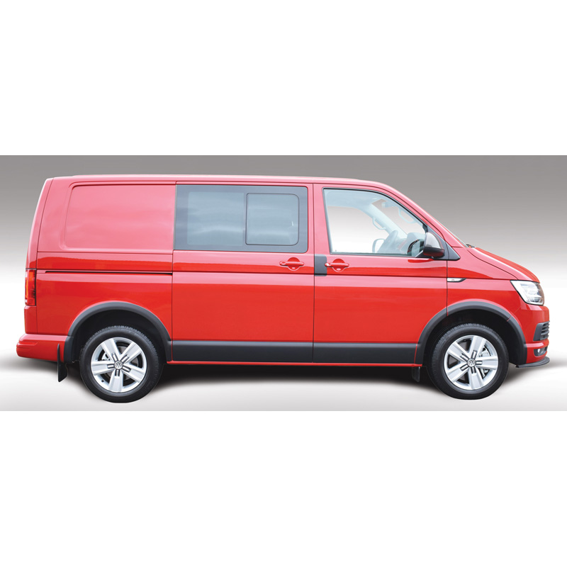 RGM Set Body Moulding Covers  Volkswagen Transporter T5 2003-2015 & T6 2015- Short Wheel Base & Right Sliding Door - Black