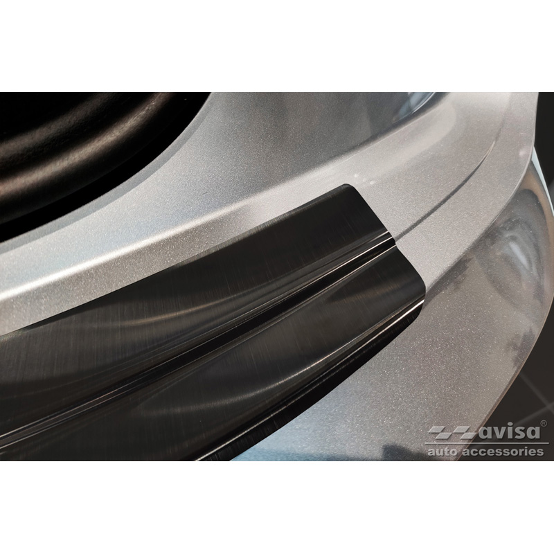Black Stainless Steel Rear bumper protector  Audi Q5 Sportback 2020- incl. S-Line