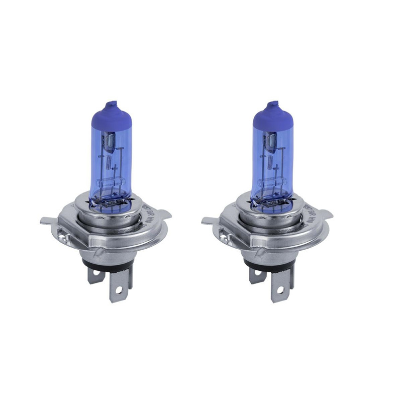 Simoni Racing Halogen Bulbs 'Blue Ice Racing' H19 (PU43T-3) (4200K) 12V/60-55W, set of 2 pieces ECE-R37