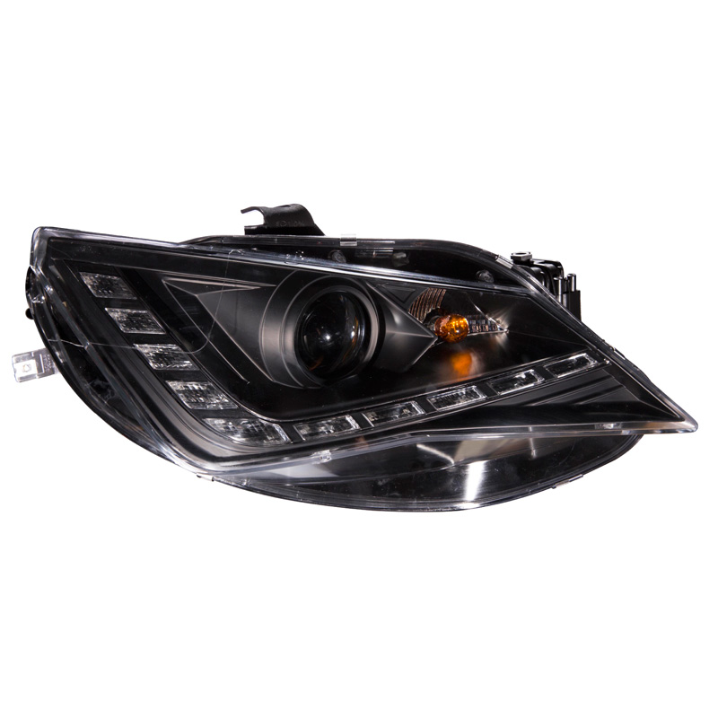 Set Headlights incl. DRL  Seat Ibiza 6J 3/5-doors 2013- - Black