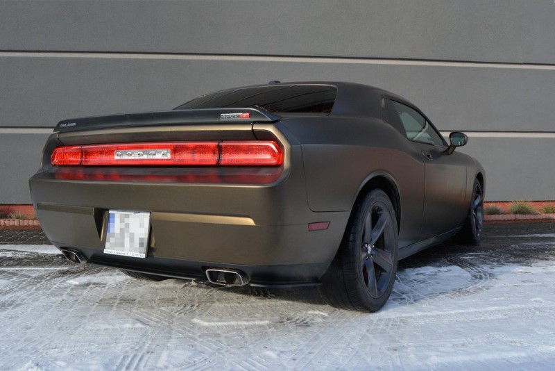 Achterzij Spoilers Dodge Challenger MK3. Phase-I SRT8 Glanzend Zwart