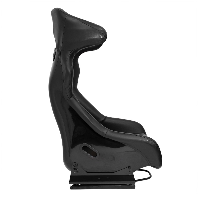 Sport seat 'FS' - Black Synthetic leather - Non-reclinable fibreglass back-rest - incl. slides