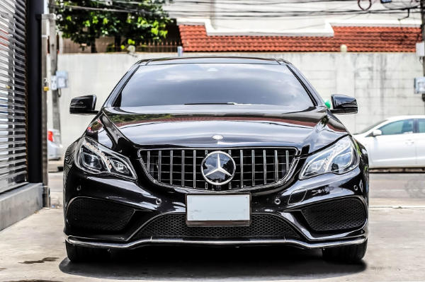 Grill passend voor Mercedes C207 W207 A207 Facelift (2013-2017) Coupe Cabrio GTR Look Glans Zwart/Chroom