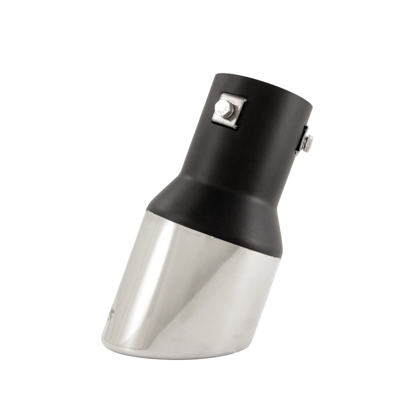 Simoni Racing Exhaust Tip Round/Slanting Inox - Ø90xL175mm - Installation ->57mm
