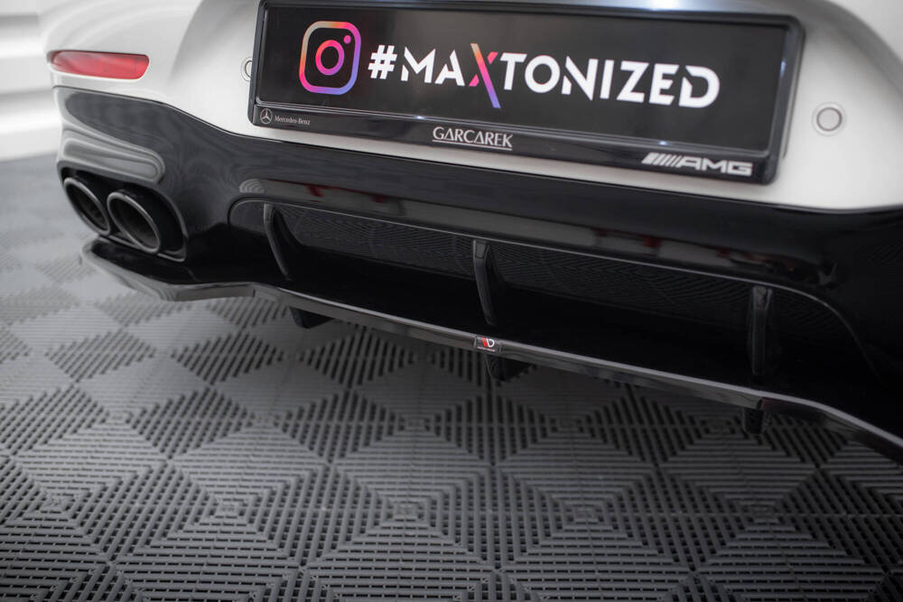 Diffuser passend voor Mercedes AMG GT43 Maxton Glans Zwart
