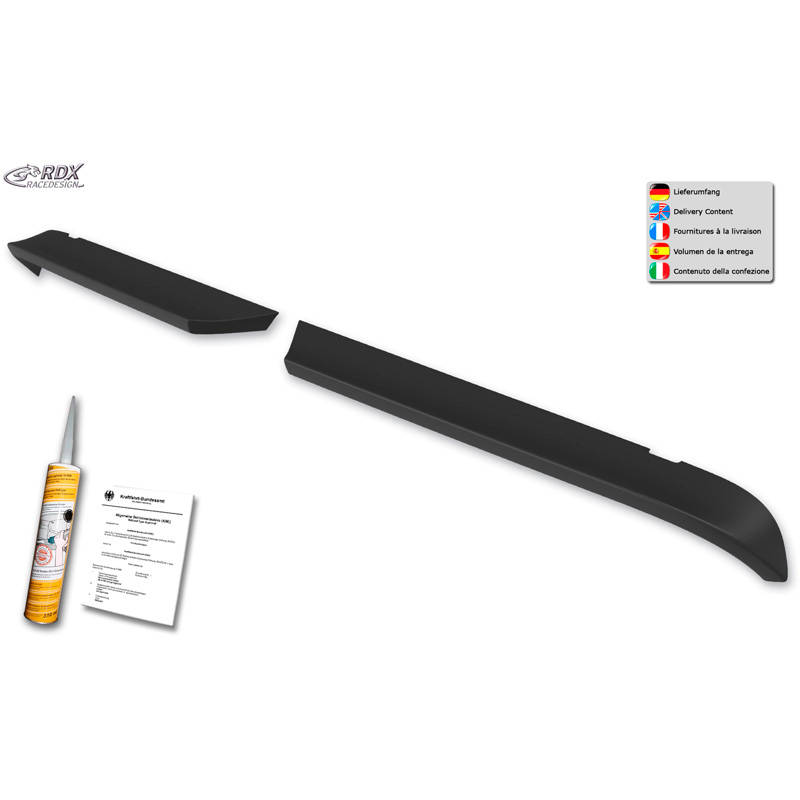Roof spoiler  Volkswagen Crafter (H2) & MAN TGE (H2) 2017- (with 2 rear doors) (PU)