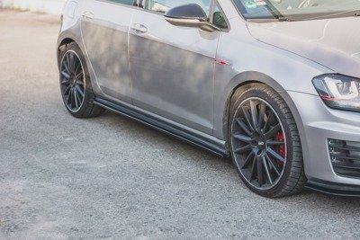 Zijskirts passend voor VW Golf 7 GTI Glans Zwart