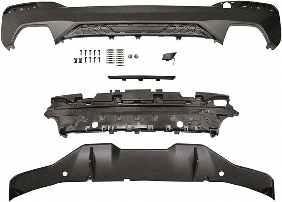 Diffuser passend voor BMW G30 M-Performance Design 17-